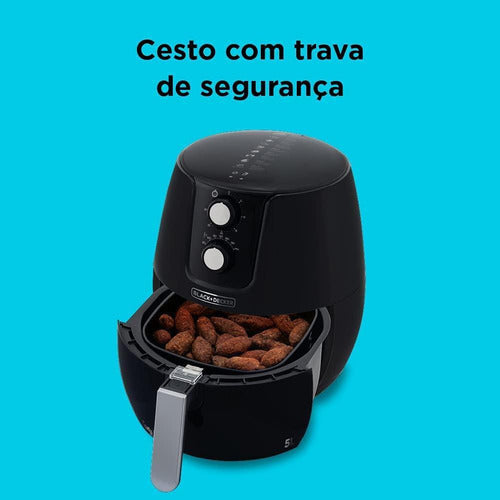 Fritadeira Airfryer Elétrica Sem Óleo Black+decker 5l 1400w