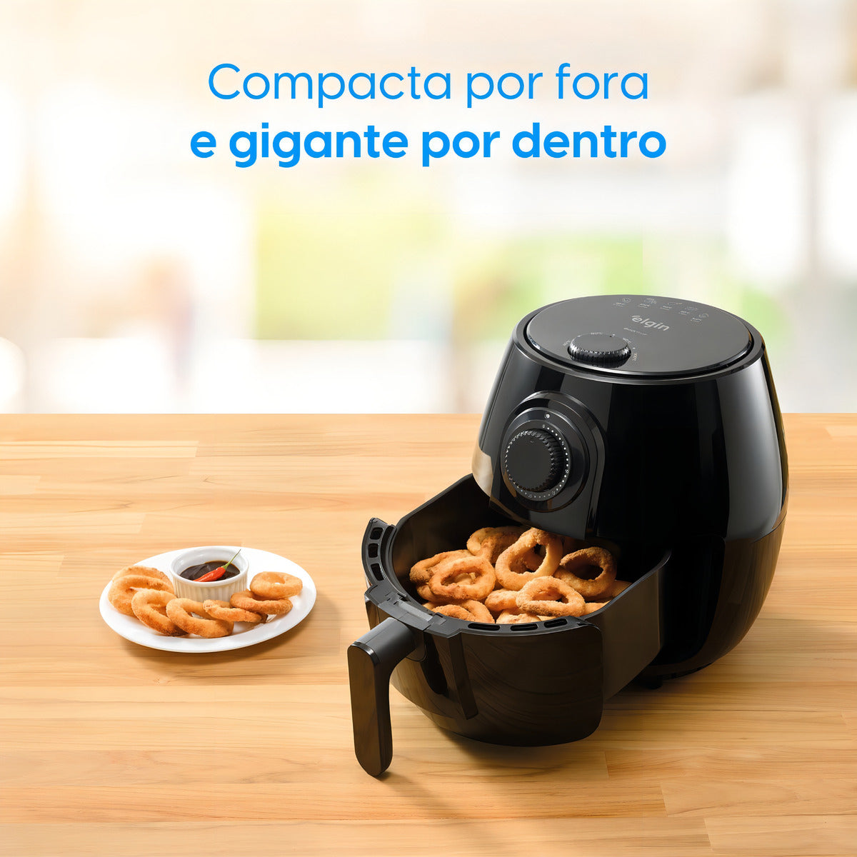 Fritadeira Elétrica Air Fryer 4l Quick Elgin 1350W 42afr Cor Preto 110V