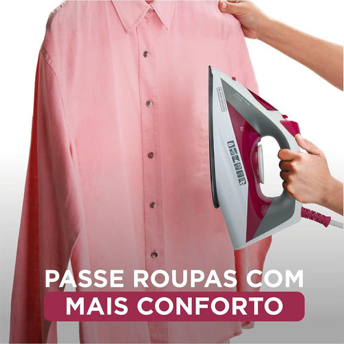 Ferro De Passar Roupas Black Decker A Vapor Eletrico Leve