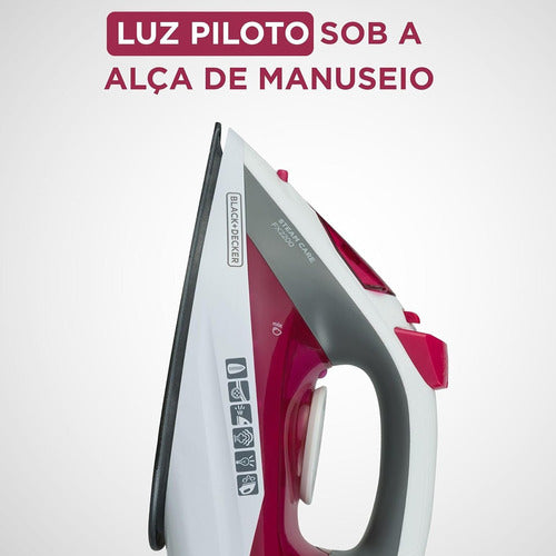 Ferro De Passar Roupas Black Decker A Vapor Eletrico Leve